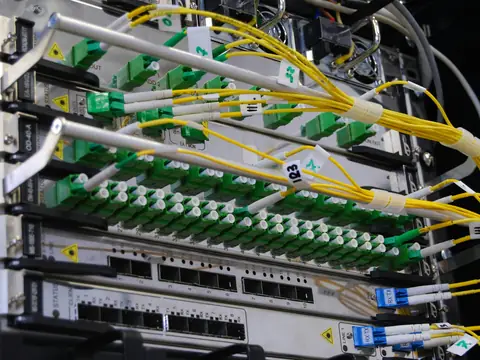 Fiber optic patch panel with organized cabling